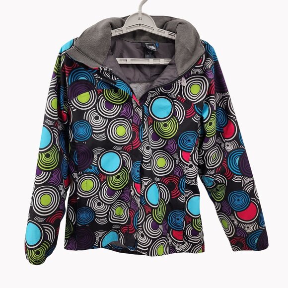 The North Face Girls XL 18 Jacket Multicolor Hooded Polyester Outdoor Coat - Picture 1 of 9
